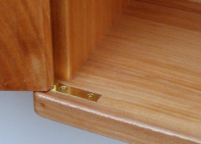 Lower Hinge Detail In Room Closeup